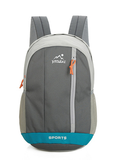 Gray Nylon Outdoor Backpack Bag