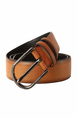 Orange Single Buckle Leather Men Belt