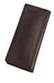 Dark Brown Leatherette Credit Card Photo Holder Bifold Men Wallet