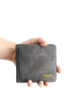 Black Leatherette Credit Card Photo Holder Bifold Men Wallet