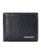 Black Leatherette Credit Card Photo Holder Bifold Men Wallet