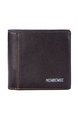 Coffee Leatherette Credit Card Photo Holder Bifold Men Wallet