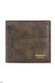 Dark Coffee Leatherette Credit Card Photo Holder Bifold Men Wallet