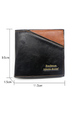 Black Leatherette Credit Card Photo Holder Organizer Bifold Men Wallet