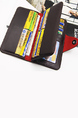 Black Leatherette Credit Card Photo Holder Organizer Bifold Men Wallet