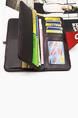 Coffee Leatherette Credit Card Photo Holder Organizer Bifold Men Wallet