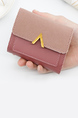 Pink Leatherette Credit Card Photo Holder Organizer Envelope Wallet