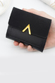 Black Leatherette Credit Card Photo Holder Organizer Envelope Wallet