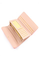 Blue Leatherette Credit Card Photo Holder Organizer Envelope Wallet