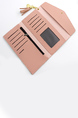 Pink Leatherette Credit Card Photo Holder Organizer Envelope Wallet