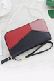 Black Colorful Leatherette Credit Card Photo Holder Organizer Clutch Wallet