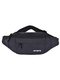 Black Canvas Fannypack Bag