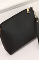 Black Leatherette Shoulder Tote Bag