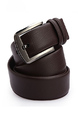 Brown Single Buckle Classic Leather Men Belt