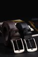 Black Single Buckle Classic Leather Men Belt