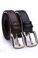 Black Single Buckle Classic Leather Men Belt