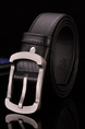 Black Single Buckle Classic Leather Men Belt