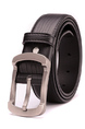 Black Single Buckle Classic Leather Men Belt