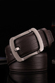 Black Single Buckle Classic Leather Men Belt