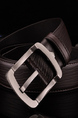 Black Single Buckle Classic Leather Men Belt