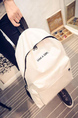 White Nylon Backpack Bag