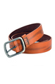 Orange Single Buckle Classic Leatherette Men Belt