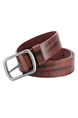 Orange Classic Single Buckle Leatherette Men Belt