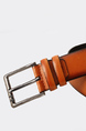 Orange Single Buckle Classic Leatherette Men Belt