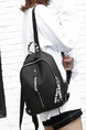 Black Leatherette Backpack Bag
