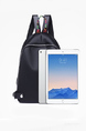 Black Leatherette Backpack Bag