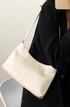 White Leatherette Shoulder Bag