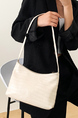 White Leatherette Shoulder Bag