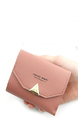 Pink Leatherette Organizer Credit Card Envelope Wallet