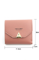 Pink Leatherette Organizer Credit Card Envelope Wallet