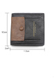 Black Leatherette Credit Card Photo Holder Bifold Men Wallet