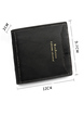 Blue Leatherette Credit Card Photo Holder Bifold Men Wallet