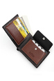 Black Leatherette Credit Card Photo Holder Bifold Men Wallet