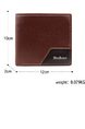 Black Leatherette Credit Card Photo Holder Bifold Men Wallet