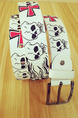 Red White and Black Hip-Hop Printed Causal Leather Men Belt