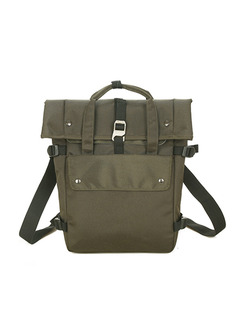 Green Nylon Multifunction Waterproof Casual Travel Garment Backpack Men Bag