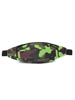 Colorful Nylon Outdoor Multifunction Waterproof Camouflage Fannypack Men Bag