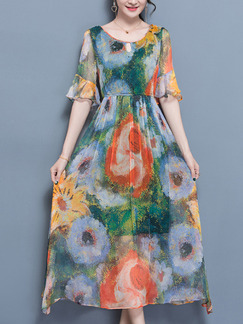 plus size colorful maxi dresses