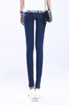 Blue Long Denim Pants for Casual