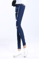 Blue Long Denim Pants for Casual