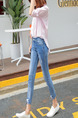 Blue Long Denim Pants for Casual