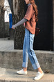 Blue Long Denim Pants for Casual