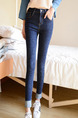 Blue Long Denim Pants for Casual