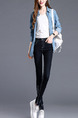 Black Long Denim Pants for Casual Office