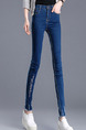 Blue Long Denim Pants for Casual