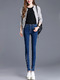 Blue Long Denim Pants for Casual